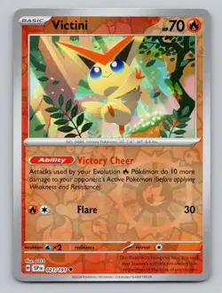 Reverse Holo Victini 021/191 Uncommon Surging Sparks Pokemon - Image 1