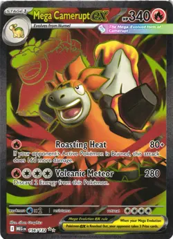 MEGA CAMERUPT EX 156/132 ULTRA RARE MEGA EVOLUTION POKEMON NEAR MINT - Image 2