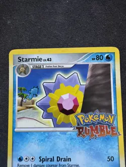 2009 Pokemon Rumble Starmie Promo 5/16 Rumble Stamped Holo - NM💧 - Image 4