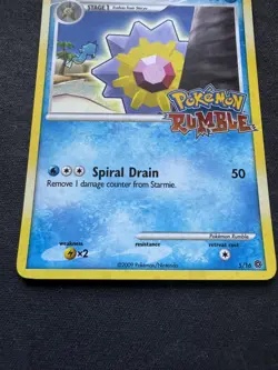 2009 Pokemon Rumble Starmie Promo 5/16 Rumble Stamped Holo - NM💧 - Image 5