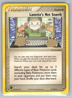 Lanette's Net Search 87/100 Uncommon (Normal) Sandstorm Pokemon LP - Image 1