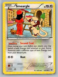 Smeargle 123/162 Rare BREAKthrough Pokemon Lightly Played - Image 1