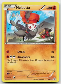 LP Meloetta BW69 Promo Black And White Promo Pokemon - Image 1