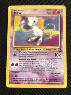 Mew (8) WoTC - Black Star Promo - MP - Vintage - Rare - 2000 - Pokemon TCG - Image 1