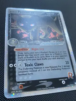 Rocket's Persian ex NM 116/115 Unseen Forces Pokemon TCG Holo - Image 3