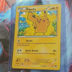 Pikachu 5/12 2013 McDonald's Collection Pokemon Card TCG Promo Holo Exclusive Mp - Image 4