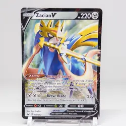 Zacian V 138/202 Sword & Shield NM Ultra Rare Pokemon Card - Image 1