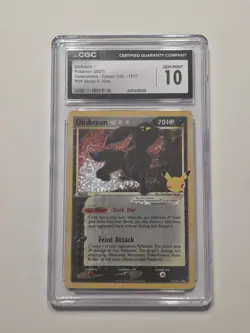 CGC 10 Umbreon Celebrations 17/17 Classic Collection Pokemon Card Gold Star 2021 - Image 1