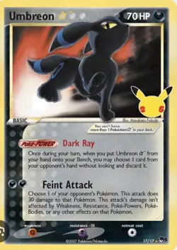 CGC 10 Umbreon Celebrations 17/17 Classic Collection Pokemon Card Gold Star 2021 - Image 3