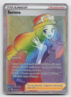 Serena - 207/195 - Pokemon Silver Tempest Sword & Shield Secret Rare Card NM - Image 1
