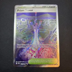 Prism Tower 111/086 Me04: Chaos Rising full art ultra rare Pokemon card TCG - Image 1