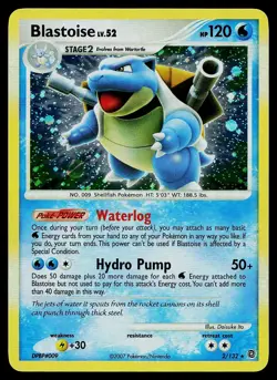 Pokemon Card - Blastoise Secret Wonders 2/132 Holo Rare Holo Bleed - Image 1