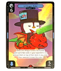 Sports Card Direct UK FOIL PROMO ***Lil Dragon Rider*** Vibes TCG Evrything - Image 1