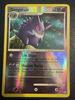 Pokemon Gengar TCG Reverse Holo Rare Card Diamond & Pearl 27/130 - Image 1