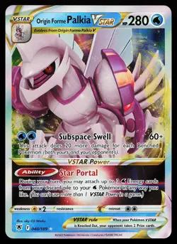 Origin Forme Palkia VSTAR 040/189 Holo Astral Radiance Pokemon Card - Image 1