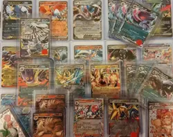 50 Pokemon Cards Lot - Holos/Rares + 5 Guaranteed EX & Free Booster Pack!! - Image 1
