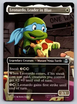 Leonardo, Leader in Blue (Borderless) 0196 Teenage Mutant Ninja Turtles NM - Image 1