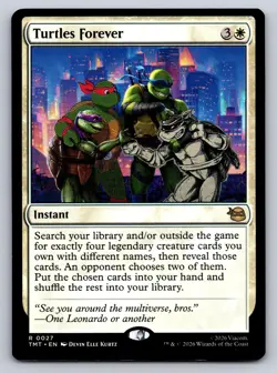 Turtles Forever 0027 Rare Teenage Mutant Ninja Turtles Magic: The Gathering NM - Image 1