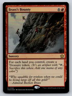 Brass's Bounty 190 Rare Foundations Magic: The Gathering Near Mint - Image 1