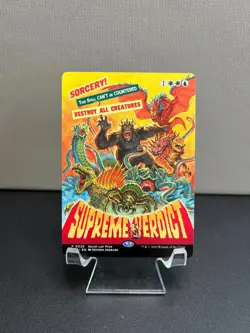 MTG Magic the Gathering Secret Lair Showdown Promo Borderless Supreme Verdict LP - Image 1