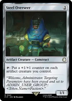 Steel Overseer 0241 MTG PIP Fallout Rare NP - Image 1