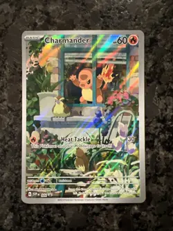 Pokemon Charmander TCG Scarlet & Violet Promo 044 Full Art Holo Card - Image 1