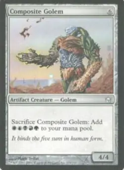 Composite Golem -Foil Light Play MTG Fifth Dawn - Image 1