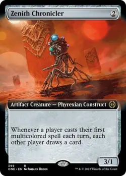 Zenith Chronicler (Extended Art) - Light Play MTG Phyrexia: All Will Be One - Image 1