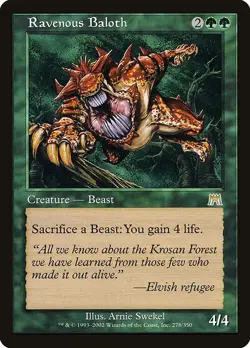 Ravenous Baloth Retro Frame Regular - Onslaught MTG-LP - Image 1