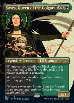Savra, Queen of the Golgari Borderless Regular - Secret Lair Drop MTG-MP - Image 1