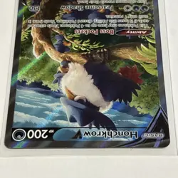 Pokemon TCG Honchkrow V 2022 Brilliant Stars 162/172 Holo Ultra Rare - Image 3
