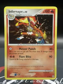 2007 Pokemon Infernape 5/130 Diamond & Pearl Holo MP - Image 1