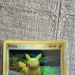 Pokemon TCG Ditto (Pikachu) 63/113 EX Delta Species Rare 60 HP Light Play STAMP - Image 3