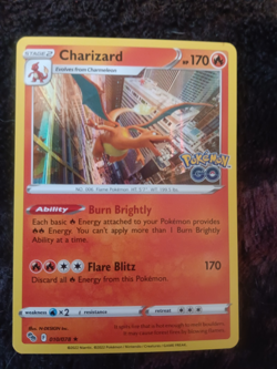 Pokemon Charizard 010/078 Holo Rare Pokemon GO NM - Image 1