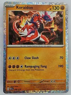 Pokemon TCG - 008/015 Koraidon Reverse Holo McDonald's Promo 2025 M24EN - Image 1