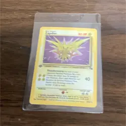 Zapdos 15/62 Fossil Unlimited Holo Rare 80 HP Pokemon TCG English WotC - Image 1