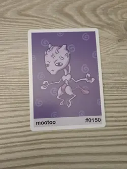 Mootoo (Mewtwo) #150 - Gen 1 Pookiemoot Fan Art - Pokemon - Image 1