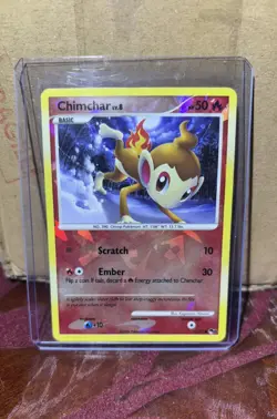 Pokemon 2008 EX Legend Maker Chimchar Cracked Ice #12/17 LP - Image 1