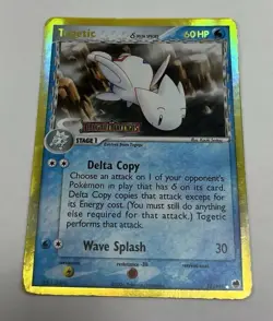 Pokemon Togetic Delta Species 11/101 Dragon Frontiers Holo Rare 60 HP 2006 - Image 1