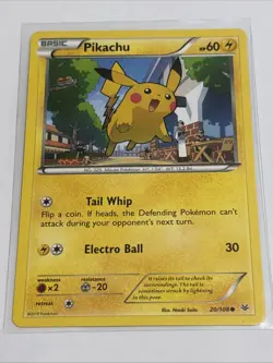 Pokemon Pikachu 20/108 XY Roaring Skies Non-Holo LP 0420#085 - Image 1