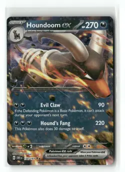 Houndoom ex 134/197 Double Rare Obsidian Flames Pokemon Holo Near Mint - Image 1
