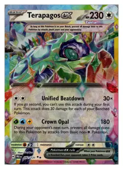Terapagos ex 092/131 Prismatic Evolutions Double Rare Holo Pokemon NM - Image 1