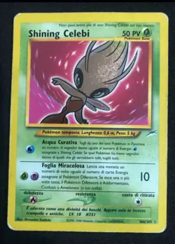 Shining Celebi #106/105 ITALIAN - Pokemon TCG, Neo Destiny 2002 , MP , RARE - Image 2