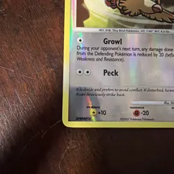 2007 Pokemon Pidgey Common Secret Wonders 99/132 Reverse Holo - Image 2