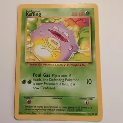 Koffing - Pokemon TCG Karte - Base Set - 51/102 - 1999 - English - Image 1