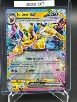 Pokemon TCG Jolteon ex 030/131 Prismatic Evolutions Holo B0008-067 - Image 1