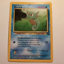 Horsea - Pokemon TCG Karte - Fossil - 49/62 - 1999 - English - Image 1