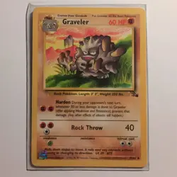 Graveler - Pokemon TCG Karte - Fossil - 37/62 - 1999 - English - Image 1