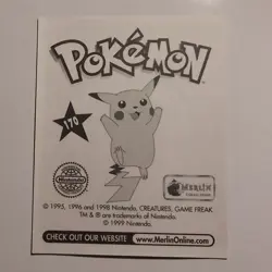 Pokemon - Electrode - Topps Merlin Sticker - Series 1 - #170/240 - 1999 - Image 2