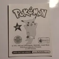 Pokemon - Dragonair - Topps Merlin Sticker - Series 1 - #163/240 - 1999 - Image 2